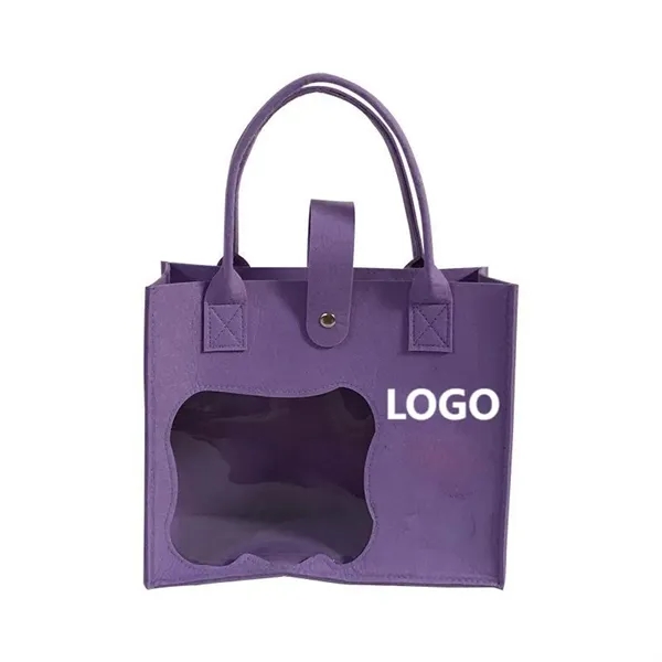 Felt Tote Bag With A Window - Felt Tote Bag With A Window - Image 3 of 4