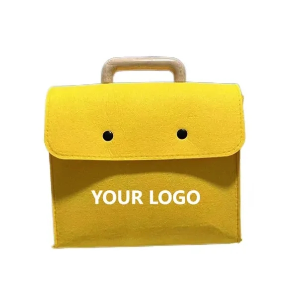 Felt Briefcase - Felt Briefcase - Image 3 of 4