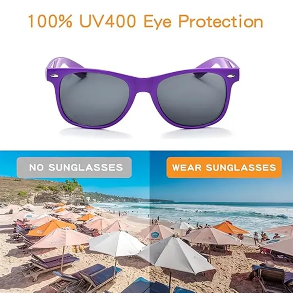 UV Protection Comfortable Portable Colored Sunglasses - UV Protection Comfortable Portable Colored Sunglasses - Image 3 of 4