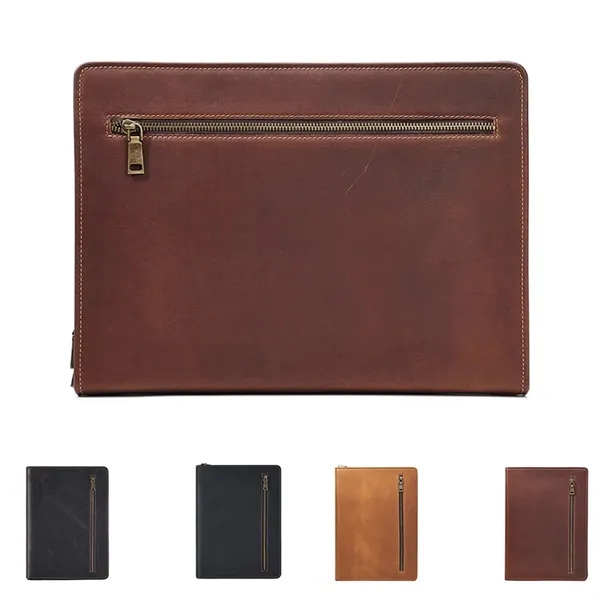 Leather Portfolio Binder - Leather Portfolio Binder - Image 1 of 8