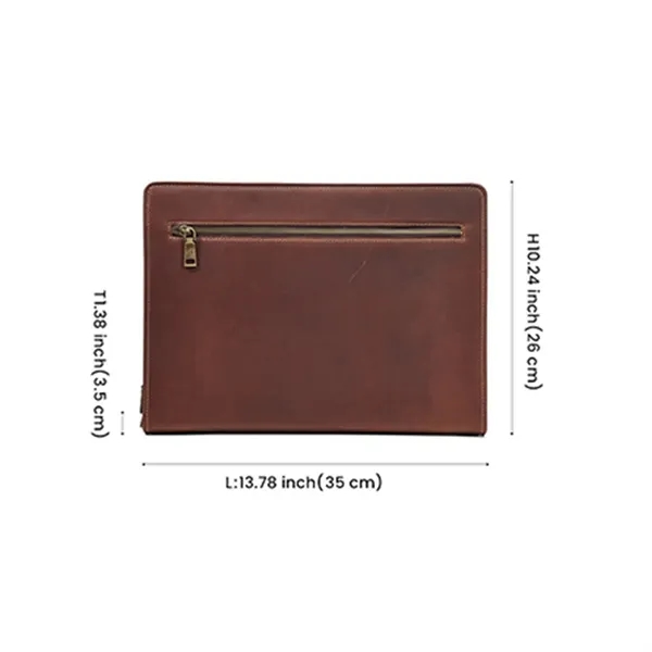 Leather Portfolio Binder - Leather Portfolio Binder - Image 6 of 8