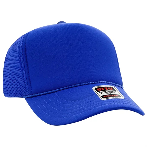 5 Panel High Crown Mesh Back Trucker Hat - 5 Panel High Crown Mesh Back Trucker Hat - Image 1 of 19