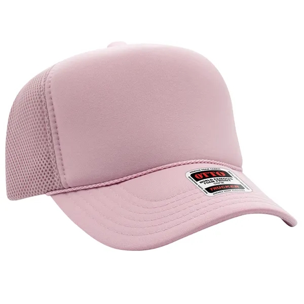 5 Panel High Crown Mesh Back Trucker Hat - 5 Panel High Crown Mesh Back Trucker Hat - Image 5 of 19