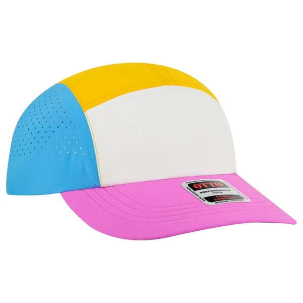 5 Panel Running Hat w/ Elastic Soft Visor - 5 Panel Running Hat w/ Elastic Soft Visor - Image 20 of 25