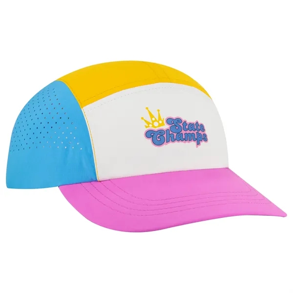 5 Panel Running Hat w/ Elastic Soft Visor - 5 Panel Running Hat w/ Elastic Soft Visor - Image 19 of 25