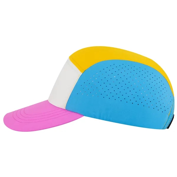 5 Panel Running Hat w/ Elastic Soft Visor - 5 Panel Running Hat w/ Elastic Soft Visor - Image 24 of 25