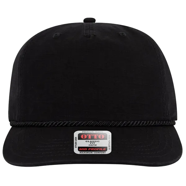 5 Panel Mid Profile Baseball Hat - 5 Panel Mid Profile Baseball Hat - Image 5 of 27