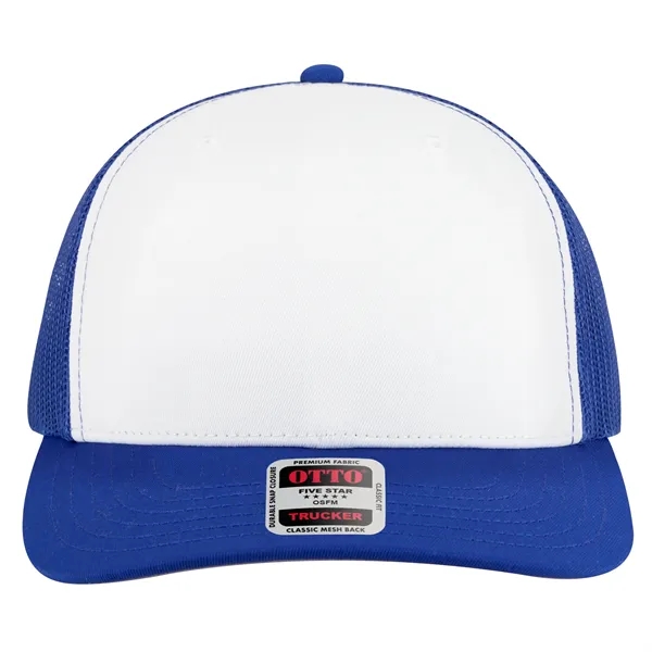Seamless 6 Panel Mid Profile Mesh Back Trucker Hat - Seamless 6 Panel Mid Profile Mesh Back Trucker Hat - Image 3 of 31