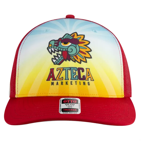 Seamless 6 Panel Mid Profile Mesh Back Trucker Hat - Seamless 6 Panel Mid Profile Mesh Back Trucker Hat - Image 0 of 31