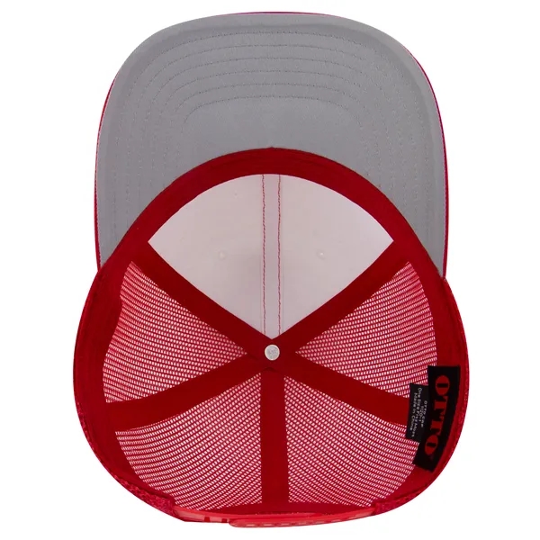 Seamless 6 Panel Mid Profile Mesh Back Trucker Hat - Seamless 6 Panel Mid Profile Mesh Back Trucker Hat - Image 11 of 31