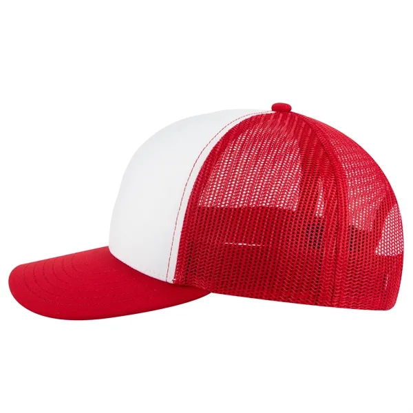 Seamless 6 Panel Mid Profile Mesh Back Trucker Hat - Seamless 6 Panel Mid Profile Mesh Back Trucker Hat - Image 12 of 31