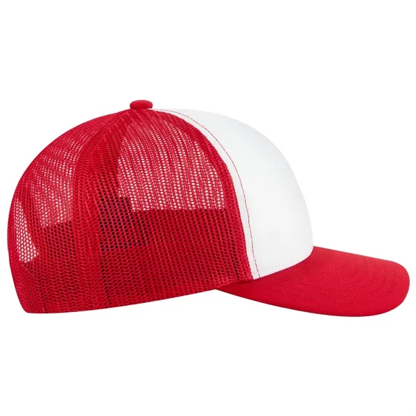 Seamless 6 Panel Mid Profile Mesh Back Trucker Hat - Seamless 6 Panel Mid Profile Mesh Back Trucker Hat - Image 13 of 31