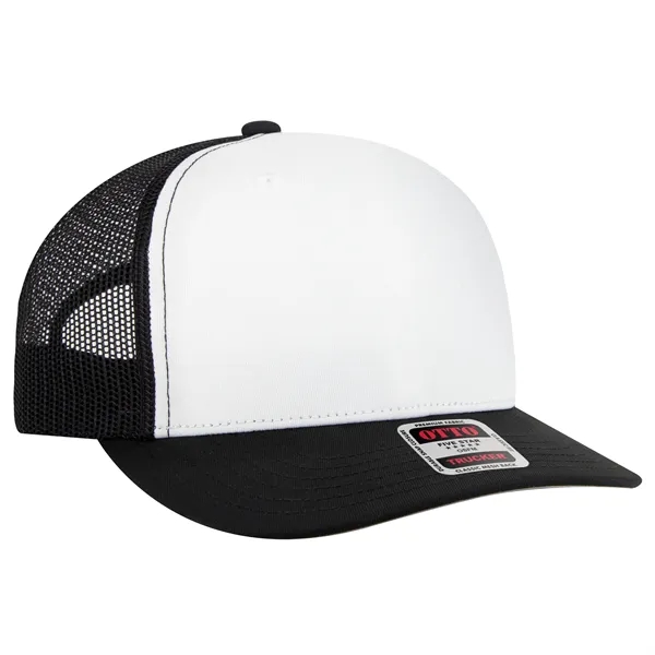 Seamless 6 Panel Mid Profile Mesh Back Trucker Hat - Seamless 6 Panel Mid Profile Mesh Back Trucker Hat - Image 14 of 31