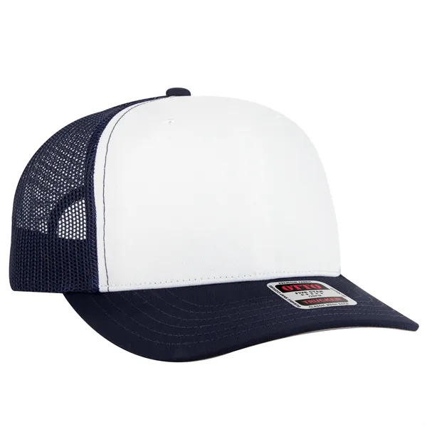 Seamless 6 Panel Mid Profile Mesh Back Trucker Hat - Seamless 6 Panel Mid Profile Mesh Back Trucker Hat - Image 20 of 31