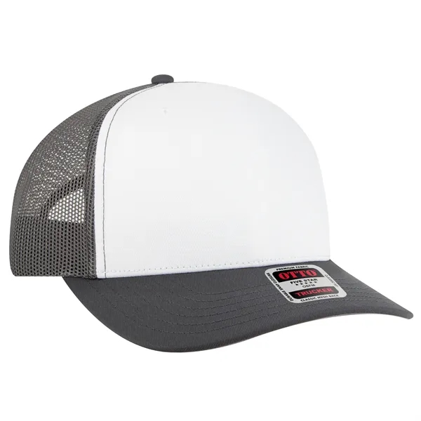 Seamless 6 Panel Mid Profile Mesh Back Trucker Hat - Seamless 6 Panel Mid Profile Mesh Back Trucker Hat - Image 26 of 31
