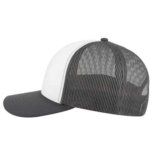 Seamless 6 Panel Mid Profile Mesh Back Trucker Hat - Seamless 6 Panel Mid Profile Mesh Back Trucker Hat - Image 30 of 31