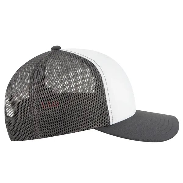 Seamless 6 Panel Mid Profile Mesh Back Trucker Hat - Seamless 6 Panel Mid Profile Mesh Back Trucker Hat - Image 31 of 31