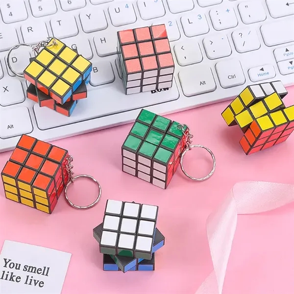 Mini Puzzle Cube Keychain - Mini Puzzle Cube Keychain - Image 2 of 2