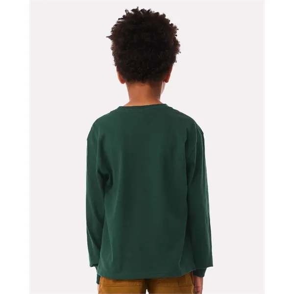 BELLA + CANVAS Youth 6oz. Heavyweight Long Sleeve Tee - BELLA + CANVAS Youth 6oz. Heavyweight Long Sleeve Tee - Image 9 of 35
