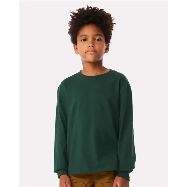 BELLA + CANVAS Youth 6oz. Heavyweight Long Sleeve Tee - BELLA + CANVAS Youth 6oz. Heavyweight Long Sleeve Tee - Image 10 of 35