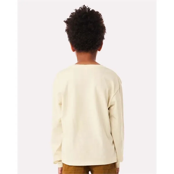 BELLA + CANVAS Youth 6oz. Heavyweight Long Sleeve Tee - BELLA + CANVAS Youth 6oz. Heavyweight Long Sleeve Tee - Image 15 of 35