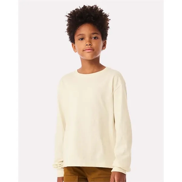 BELLA + CANVAS Youth 6oz. Heavyweight Long Sleeve Tee - BELLA + CANVAS Youth 6oz. Heavyweight Long Sleeve Tee - Image 16 of 35