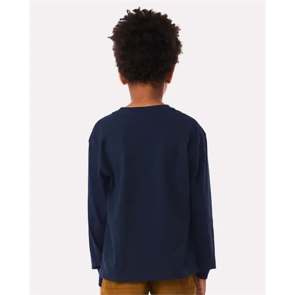 BELLA + CANVAS Youth 6oz. Heavyweight Long Sleeve Tee - BELLA + CANVAS Youth 6oz. Heavyweight Long Sleeve Tee - Image 18 of 35
