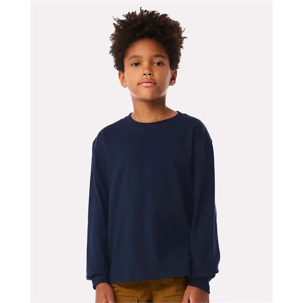 BELLA + CANVAS Youth 6oz. Heavyweight Long Sleeve Tee - BELLA + CANVAS Youth 6oz. Heavyweight Long Sleeve Tee - Image 19 of 35