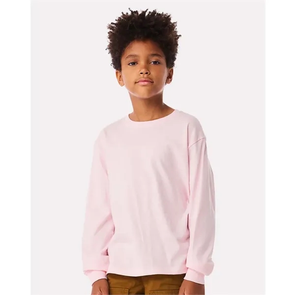 BELLA + CANVAS Youth 6oz. Heavyweight Long Sleeve Tee - BELLA + CANVAS Youth 6oz. Heavyweight Long Sleeve Tee - Image 22 of 35