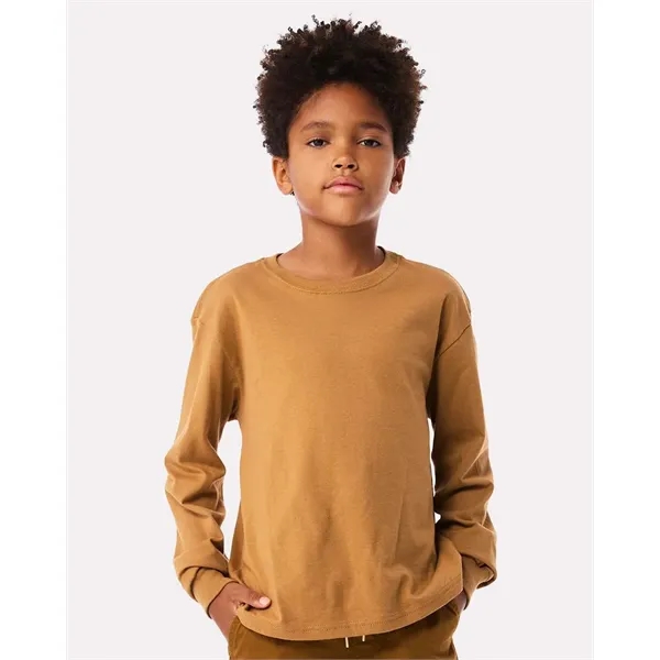 BELLA + CANVAS Youth 6oz. Heavyweight Long Sleeve Tee - BELLA + CANVAS Youth 6oz. Heavyweight Long Sleeve Tee - Image 25 of 35