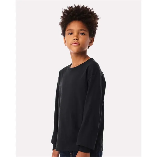 BELLA + CANVAS Youth 6oz. Heavyweight Long Sleeve Tee - BELLA + CANVAS Youth 6oz. Heavyweight Long Sleeve Tee - Image 29 of 35