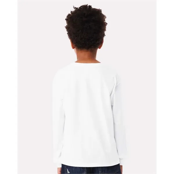BELLA + CANVAS Youth 6oz. Heavyweight Long Sleeve Tee - BELLA + CANVAS Youth 6oz. Heavyweight Long Sleeve Tee - Image 33 of 35