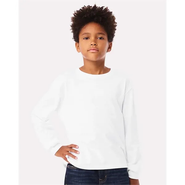 BELLA + CANVAS Youth 6oz. Heavyweight Long Sleeve Tee - BELLA + CANVAS Youth 6oz. Heavyweight Long Sleeve Tee - Image 34 of 35