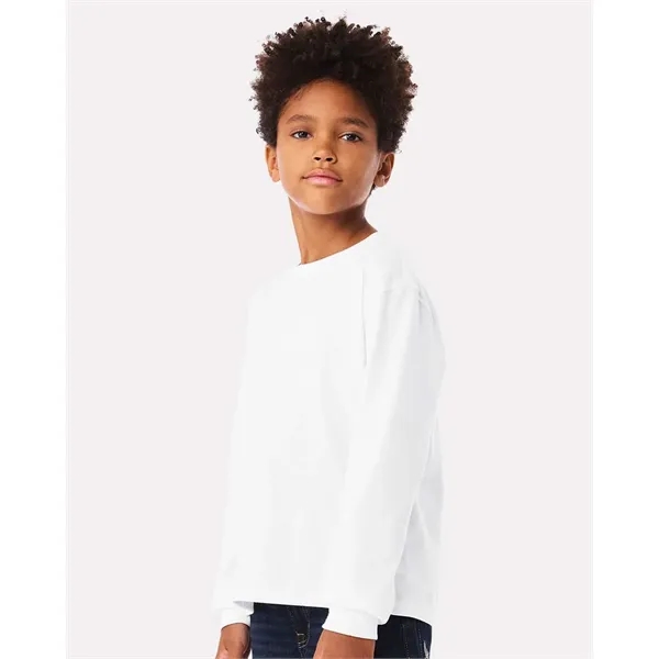 BELLA + CANVAS Youth 6oz. Heavyweight Long Sleeve Tee - BELLA + CANVAS Youth 6oz. Heavyweight Long Sleeve Tee - Image 35 of 35