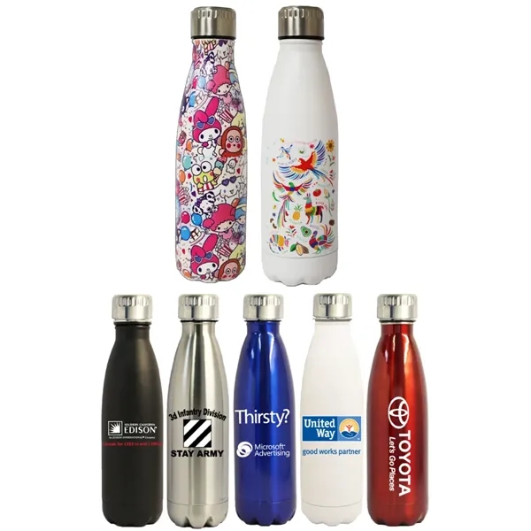 Stainless Steel Vacuum Insulated Sports Bottle, 16 Oz - Stainless Steel Vacuum Insulated Sports Bottle, 16 Oz - Image 0 of 8