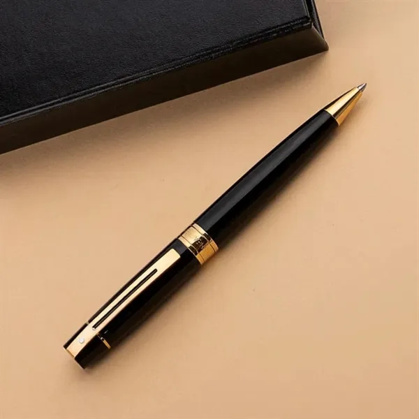 SHEAFFER® 300 Gold Trim Executive Ballpoint Pen w/ Gift Box - SHEAFFER® 300 Gold Trim Executive Ballpoint Pen w/ Gift Box - Image 4 of 7