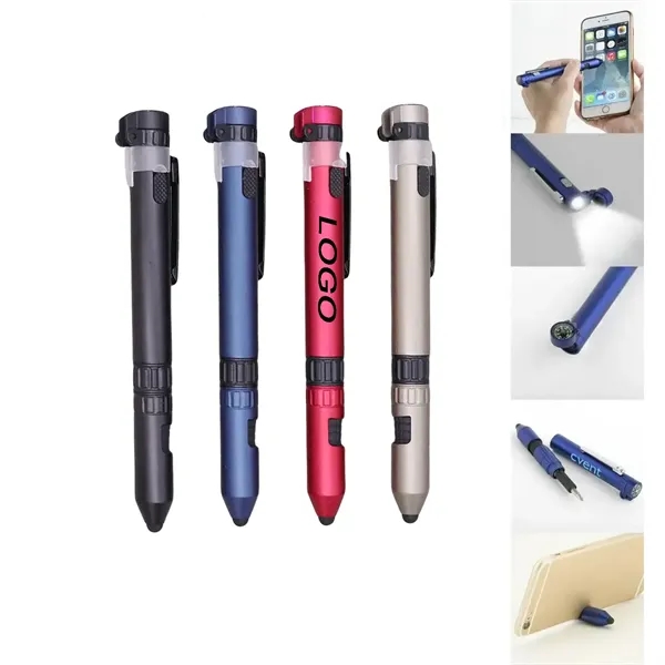 6-In-1 Multi Functional Outdoor Tool Pen - 6-In-1 Multi Functional Outdoor Tool Pen - Image 0 of 3