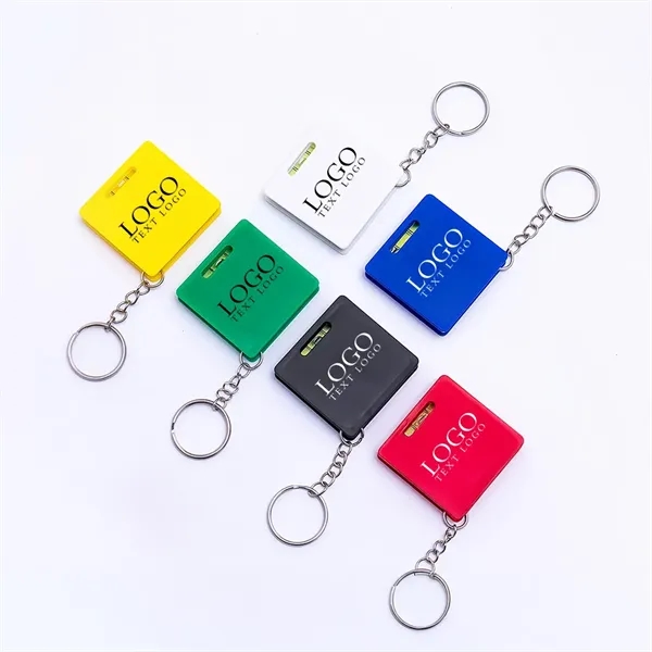 Square Level Tape Measure Key Tag - Square Level Tape Measure Key Tag - Image 1 of 8