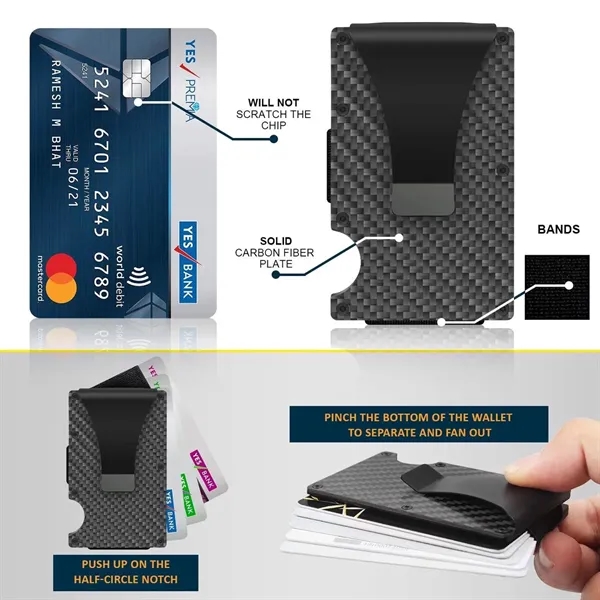 MOQ 10 pcs Carbon Fiber Card Wallets - MOQ 10 pcs Carbon Fiber Card Wallets - Image 2 of 2