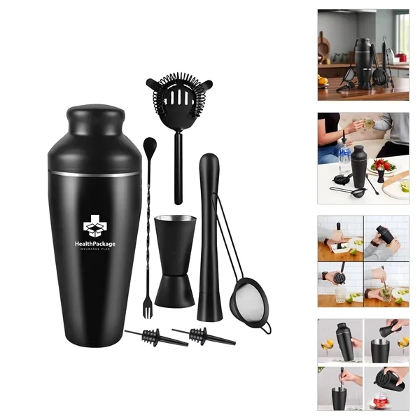 Mixology Bartender Kit Cocktail Shaker Set - Mixology Bartender Kit Cocktail Shaker Set - Image 0 of 6