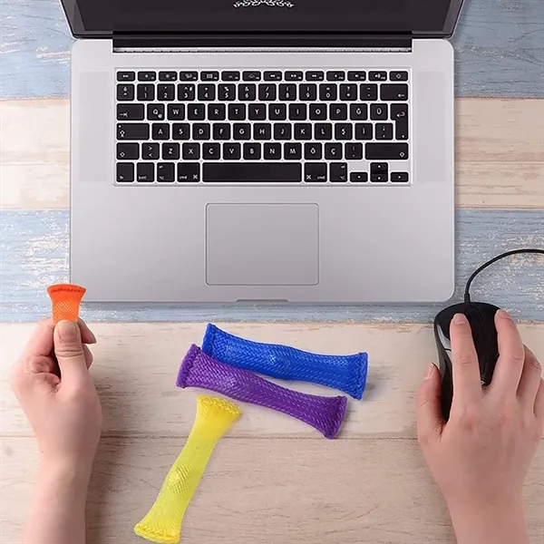 Braided Net Tube with Fidget Toy - Braided Net Tube with Fidget Toy - Image 4 of 16
