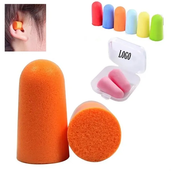 Soft Foam Earplugs in Reusable Case - Soft Foam Earplugs in Reusable Case - Image 0 of 8