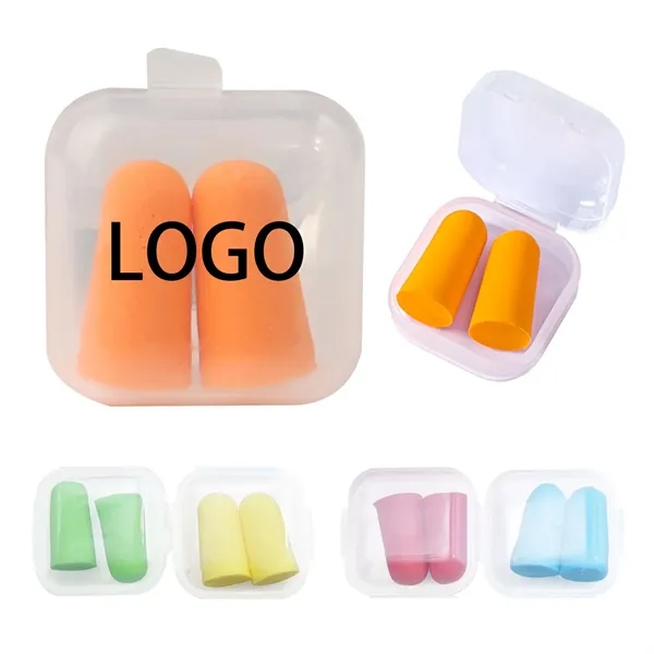 Soft Foam Earplugs in Reusable Case - Soft Foam Earplugs in Reusable Case - Image 1 of 8