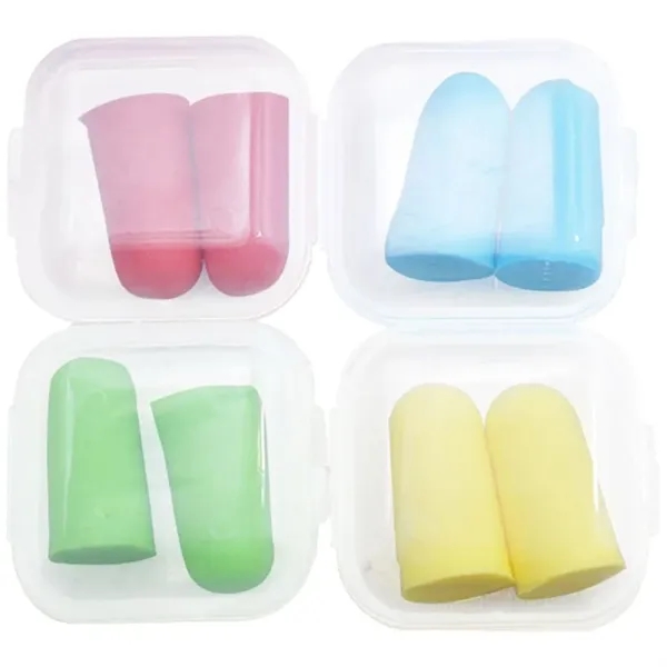 Soft Foam Earplugs in Reusable Case - Soft Foam Earplugs in Reusable Case - Image 2 of 8