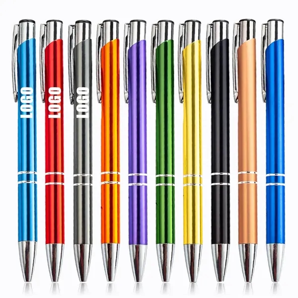 Metal Soft Stylus Ballpoint Pen Plunger Action Black Ink - Metal Soft Stylus Ballpoint Pen Plunger Action Black Ink - Image 0 of 3