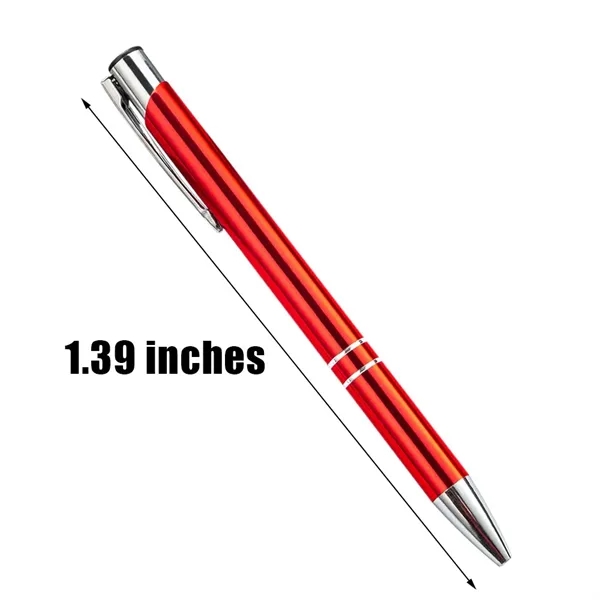 Metal Soft Stylus Ballpoint Pen Plunger Action Black Ink - Metal Soft Stylus Ballpoint Pen Plunger Action Black Ink - Image 1 of 3