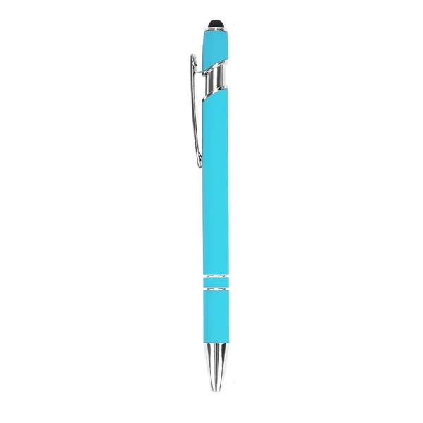 Custom Rubber Coated Stylus Ballpoint Pen - Custom Rubber Coated Stylus Ballpoint Pen - Image 16 of 16