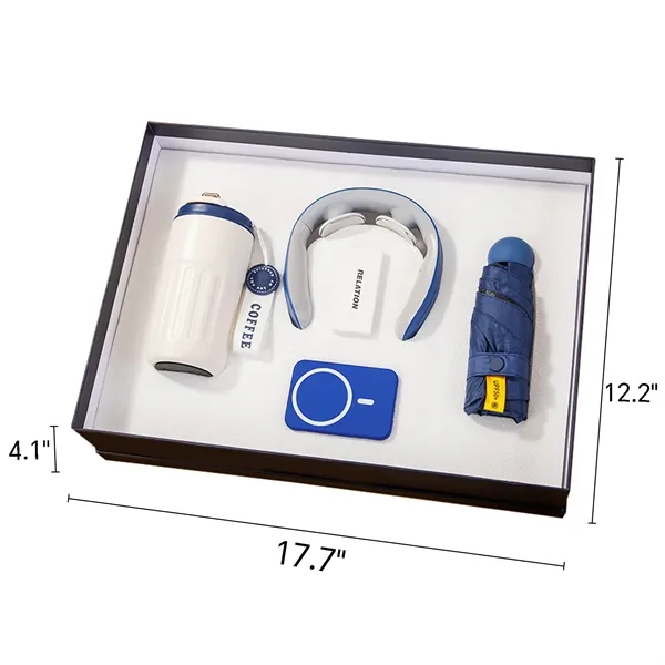 Personalize Coffee Cup Set With Neck Massager And Power Bank - Personalize Coffee Cup Set With Neck Massager And Power Bank - Image 1 of 4