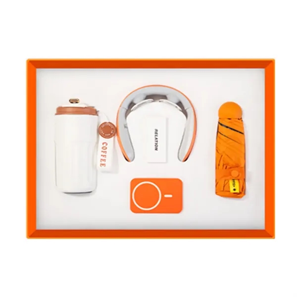 Personalize Coffee Cup Set With Neck Massager And Power Bank - Personalize Coffee Cup Set With Neck Massager And Power Bank - Image 3 of 4
