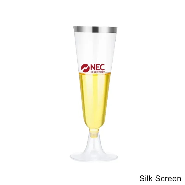 5 oz Clear Plastic Champagne Flutes Party Cocktail Cups - 5 oz Clear Plastic Champagne Flutes Party Cocktail Cups - Image 6 of 10